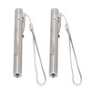 2Pcs Mini Flashlight Pocket Clip Stainless Steel ABS Rechargeable 600mAh