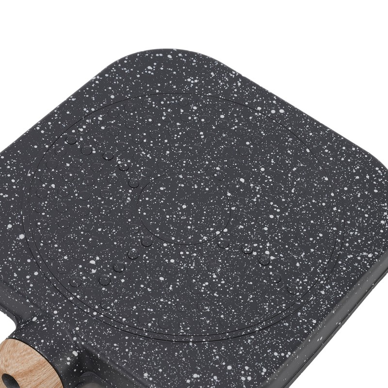 3 in 1 Breakfast Pan Prevents Stick Heat Resistant Divided