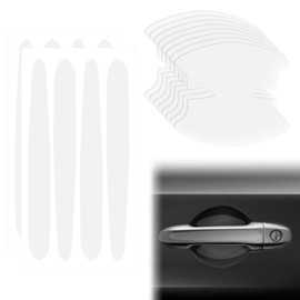 16pcs Car Door Handle Protectors Universal Transparent Car Door Handle Protector Sticker for Recessed Grips Film Clear Anti-Scratch Auto Hand Grip Paint Protection Stickers for Car Protection