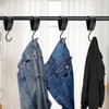 UOCAI Pack of 10 Black S-Hooks Shape, Hooks for Clothes