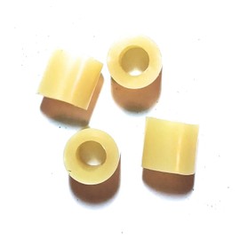Kakesa Steel Drum Pan Mallets Replacement Tips - Lead/Tenor Amber (2 pr),9/16"