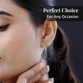 Shop LC Abalone Shell 925 Sterling Silver Dangle Drop Earrings Beach Fashion Jewelry Gifts for Women Christmas Gifts