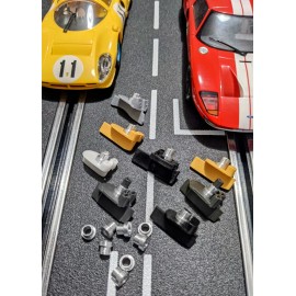 Frankenslot for Scalextric Scalextric slot car guide adapters for Carrera & wood tracks PK of 4
