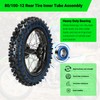 XIKOBY 12'' Wheel & 80/100-12 3.00-12 80x100x12 Rear Dirt Bike
