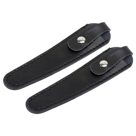 Minkissy Cattlehide Scissor Storage Bag 2pcs Scissor Set Cover Hairdressing Tool Bag