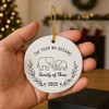2025 Family of Three Christmas Ornament, Baby's First Christmas Keepsake,