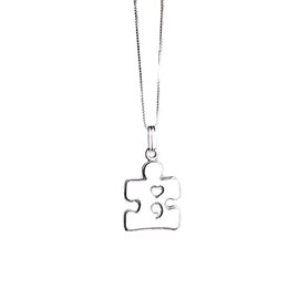 Puzzle Piece Semicolon Necklace
