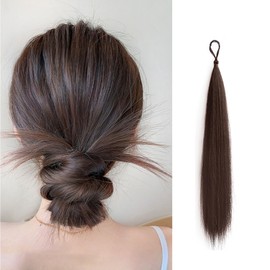 Natunofu Hair Bun Wig, Pointed Wig, Stylish, Hair Extension, Hair Ornament, Stylish, Hair Accessory, Hair Arrangement, Scrunchy, 19.7 inches (50 cm), Bun Hair, Ponytail Ring, Wig, Kimono, Wedding