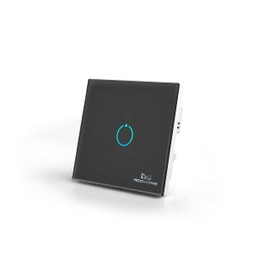 MCO Home Smart Touch Panel Switch Relay Switch 1 Channel Black UK Socket MH-S311