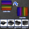 EXLIFBAG 2 Layer File Box with Lock, Portable Document Organizer