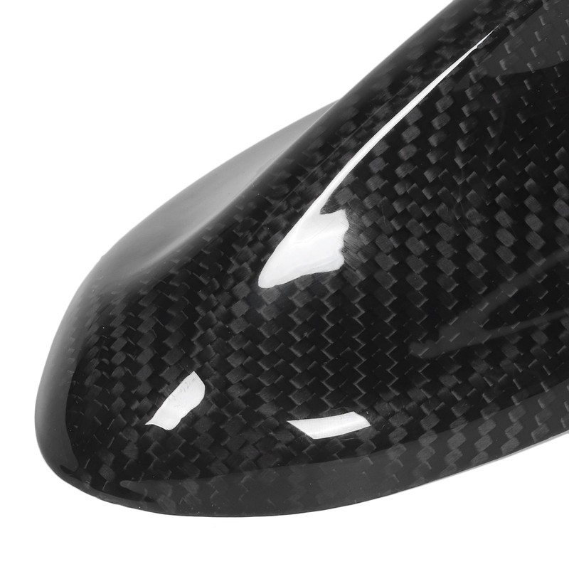 Carbon Fiber Car Antenna Cover Shark Fin Trim Glossy Black
