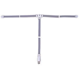 Electrovision T Shape Universal FM Ribbon Aerial Antenna Receiver with Coax Plug Connector and 1.8M Lead To improve Radio Reception