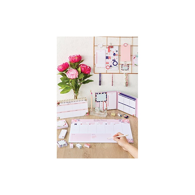 Noteworthy Graphic Florals Binder Clips (Pack of 6)