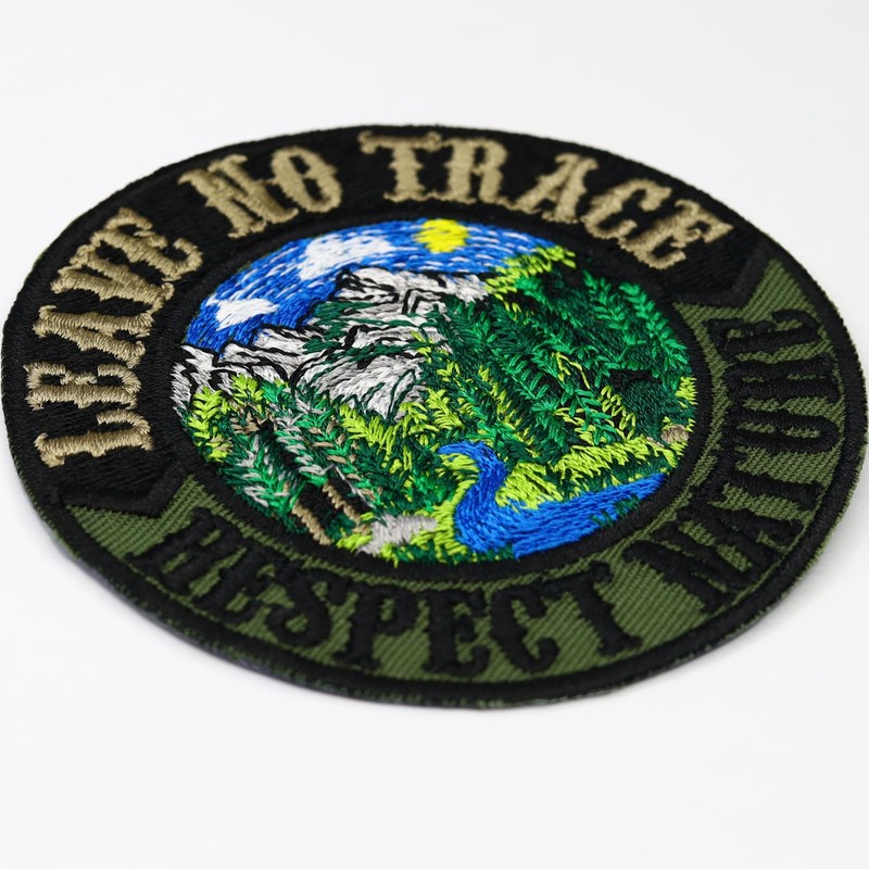 Leave No Trace Patch Naturfreunde Sew-On Camping Patches for Iron-On
