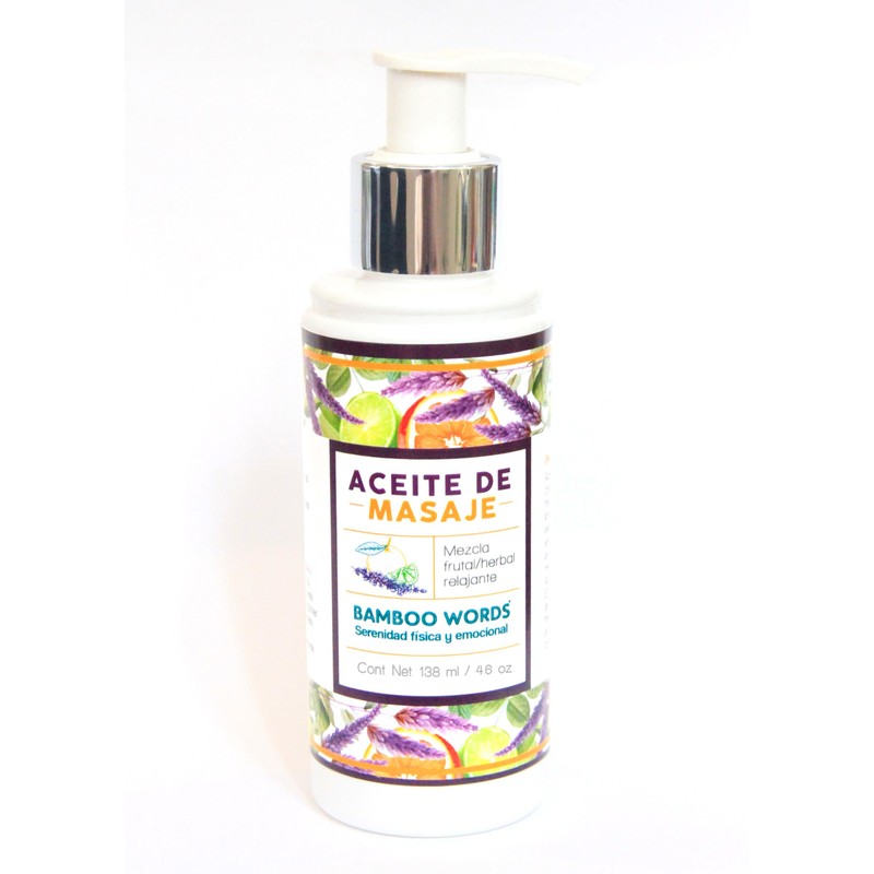 Bamboo Words | Aceite para Masaje | Mezcla de Lavanda,