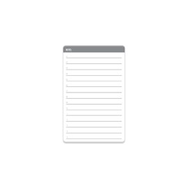 Quartet Mini Magnetic Dry-Erase Boards, Blank Surface and Lined Surface, 5" x 8", 2-Pack (Q020000F00-CA-R)