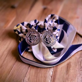 Ivory Navy Celtic  Knot Wedding Handfasting Cord #Handfasting #Wedding