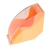 Fan Shape Storage Box with Dustproof Cover Compact Acrylic Filter