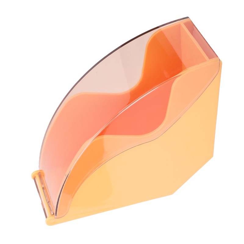 Fan Shape Storage Box with Dustproof Cover Compact Acrylic Filter