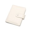 NatSumeBasics White A7 Binder Wallet Cash Envelopes Crocodile Pattern Faux
