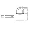 Henry Squire Lion Premium Solid Brass 4 pin Padlock, 24.5