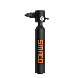 SMACO Mini Scuba Tank Diving Gear for Diver 0.5L Scuba Diving Tank Oxygen Cylinder with 5-10 Minutes Backup Diving Equipment Kit for Underwater Exploration Emergency Rescue Small Pony Bottle S300