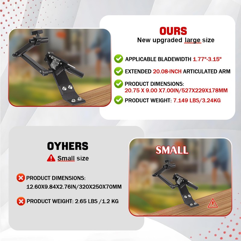 New Upgrade Large Size Lawn Mower Blade Sharpener & Balancer,