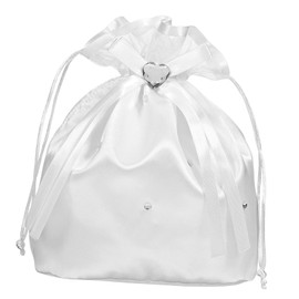 Alipis Bridal Flower Bag White Handbag Bride Bag Pearl Bag Dolly Bag Bridal Flower Pearl Bag Dolly Bag For Bridesmaids ABS Wedding Candy Bag Miss White, White