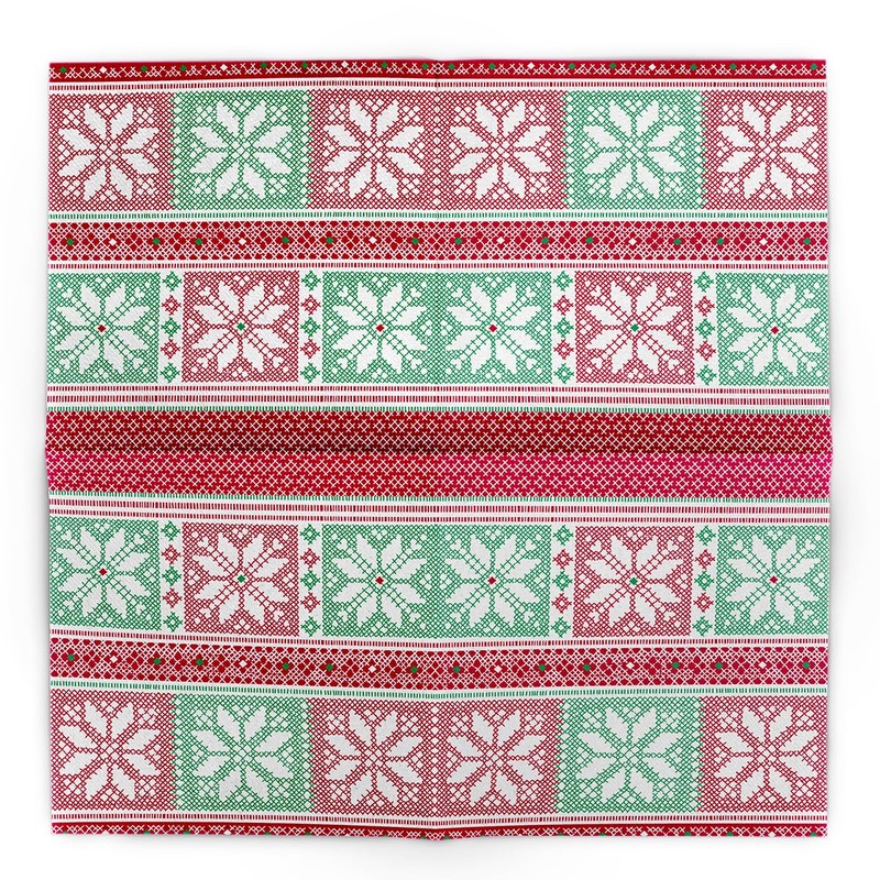 Sovie HORECA Linclass® Airlaid Chriss Napkin in Red/Green | Christmas