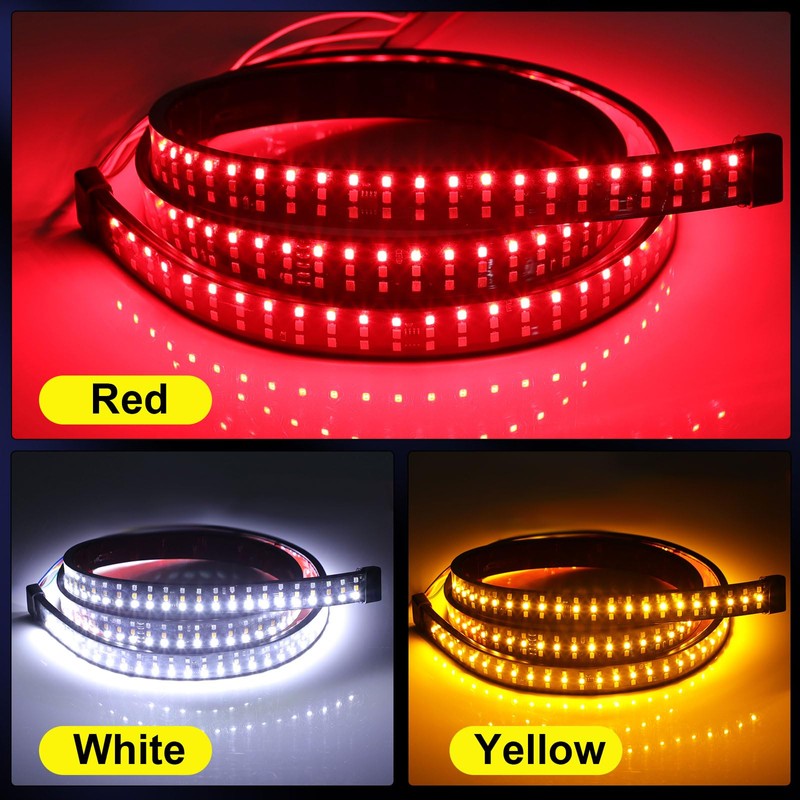 YUGUANG 60 Inch Truck Tailgate Light Bar, Triple Row LED