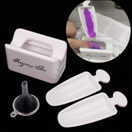 GZSYY Nail Dip Dipping Powder Recycling Tray System Dipping Powder Nails Set Starter Kit French Nail Diving Container