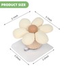LIYAZHIL 2 Pack Adhesive Wall Hooks Flower Wooden Hooks for