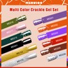 MSRUIOO 12 Pcs Crackle Gel Crackle Polish, Crackle Effect Patterned