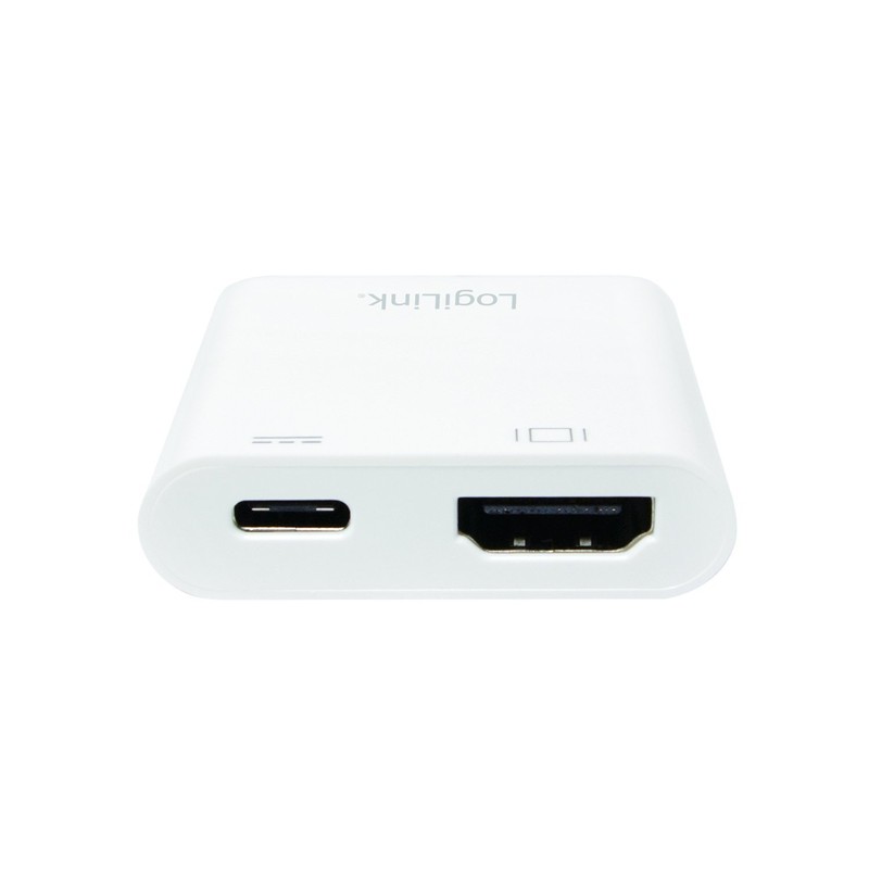 LogiLink UA0257 USB-C to HDMI Charging Adapter White