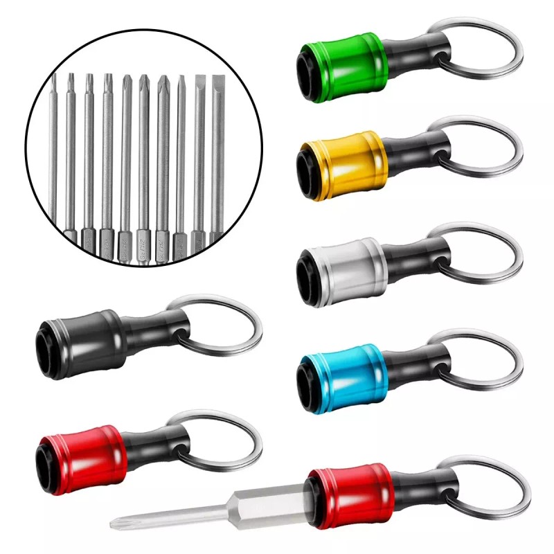 custom-sign 1/4" Hex Shank Quick Release Keychain Screwdriver Drill Bit