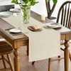 Artoid Mode Beige Fall Table Runner, Seasonal Autumn Winter Machine