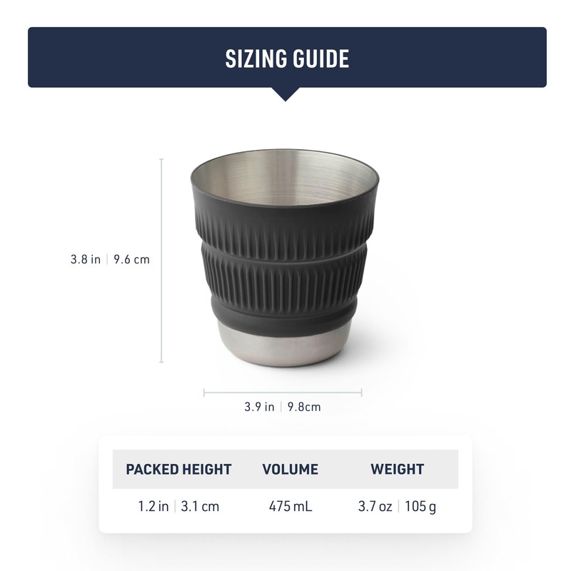 Sea to Summit Detour Stainless Steel Collapsible 16 Ounce Camp