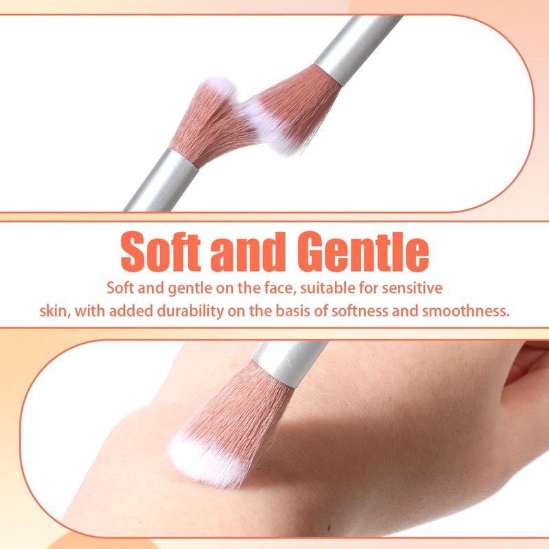 20PCS Fluffy Makeup Brushes Set Portable Foundation Blending Brush Professional