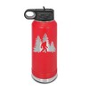 Bigfoot Trees Forest Laser Engraved Water Bottle Customizable Polar Camel