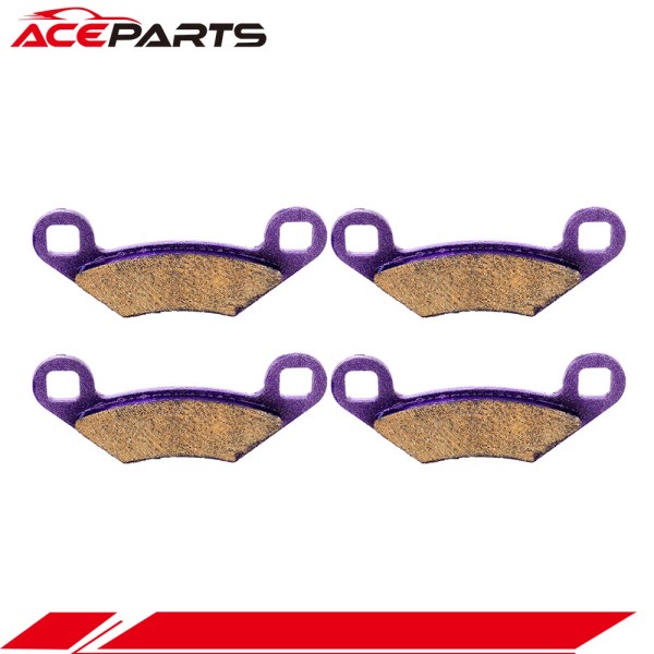 Aceparts Front/Rear 2 Pair Carbon Fiber Brake Pads For Polaris