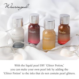 Heart (Mind) Glitter Potion 10ml - The Wonderful Wizard of Oz Literature Ink Set_Bottled Ink Fountain Pen Dip Pen Writing Instrument Calligraphy Drawing