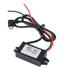 DC-DC Voltage Converter, 12 V to 5 V 3 A Micro Convertors, Micro USB Converter Voltage Downward Regulator for Car Smartphone