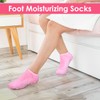 10” Large Silicone Moisturizing Socks for Women 2Pairs Extra-Large Soft
