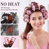 Large Hair Rollers Set, 12 Pieces 60mm Heat Free Jumbo