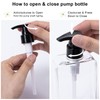 Yebeauty 2 Pack Pump Bottle Dispenser, 6.8oz 200ml Clear Refillable