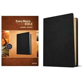 Every Man's Bible Niv, Large Print (Genuine Leather, Black)