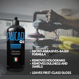 PAICAR polishing Compound for Cars, Paint Correction, Detailing, Light to Heavy Scratches. (03, 32oz.)