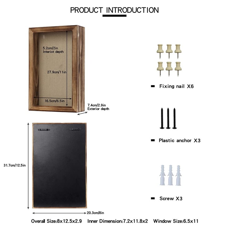 Freezing point Shadow Box Frame 8x12.5 Shadow Box Display Case