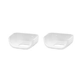 Holicfun Wall Mount for eero 7 - No Drill Adhesive & Screw Mounting Kit for eero 7 Mesh WiFi Router, Space-Saving ABS Plastic Bracket (2-Pack)
