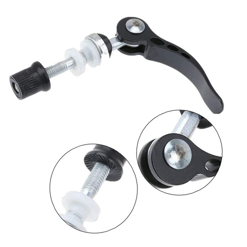 LSHEQYI Seatpost Clamp,2 Pcs Aluminum Alloy Bicycle Quick Release Seat